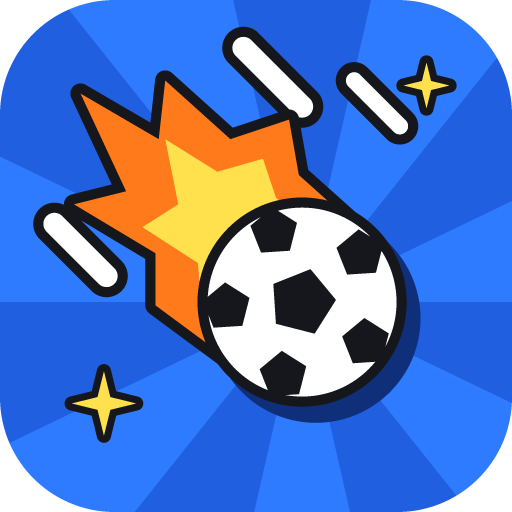 Mini Strikers app icon: a flaming soccer ball